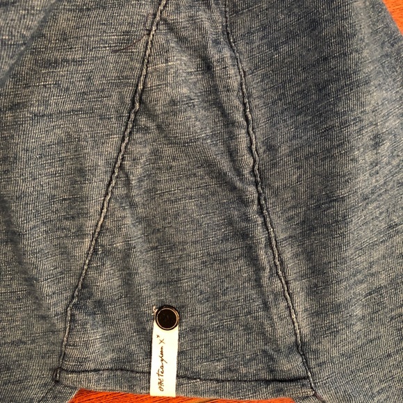 One X Oneteaspoon Blue Cotton Drifter Throwover Sleeveless Tank Midi Dress - Picture 9 of 10